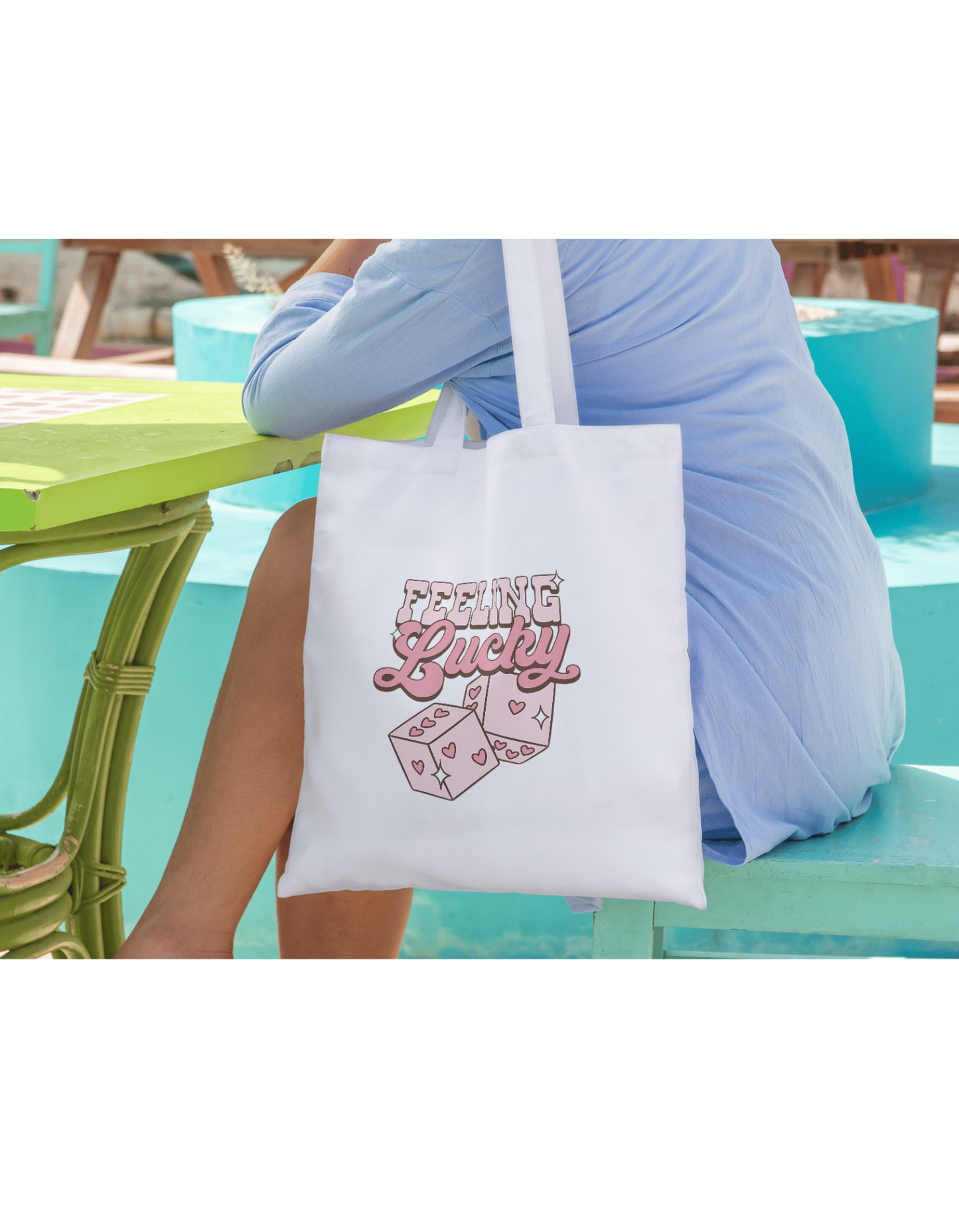 TOTE BAGS PERSONALIZADA "FELLING LUCKY" | Escoge el color.