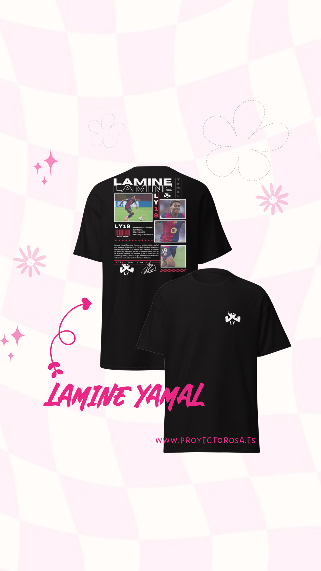 LAMINE YAMAL 2025 | escoge entre camiseta ó sudadera.