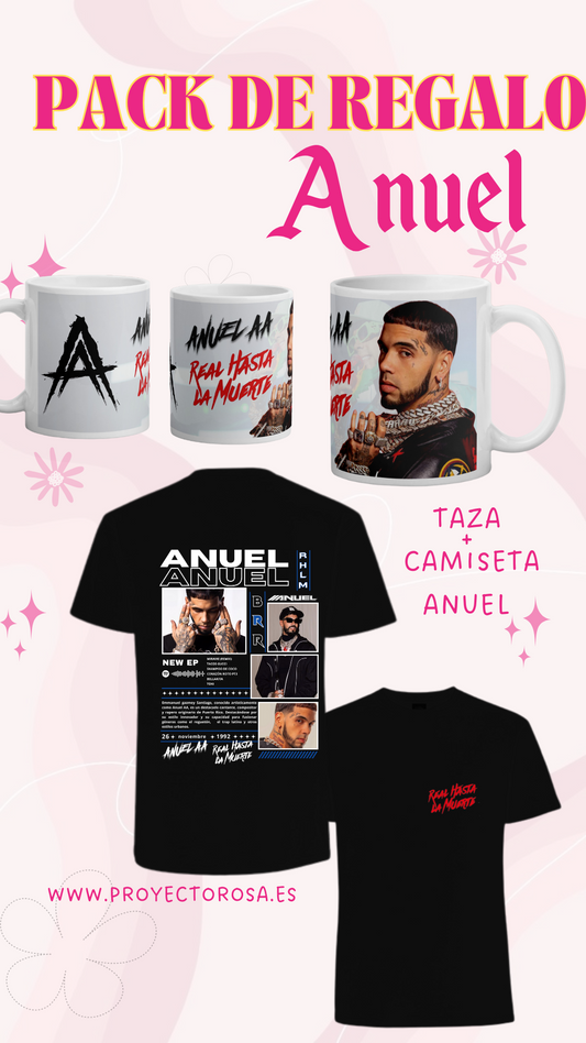 PACK DE REGALO  DE ANUEL (CAMISETA + TAZA)