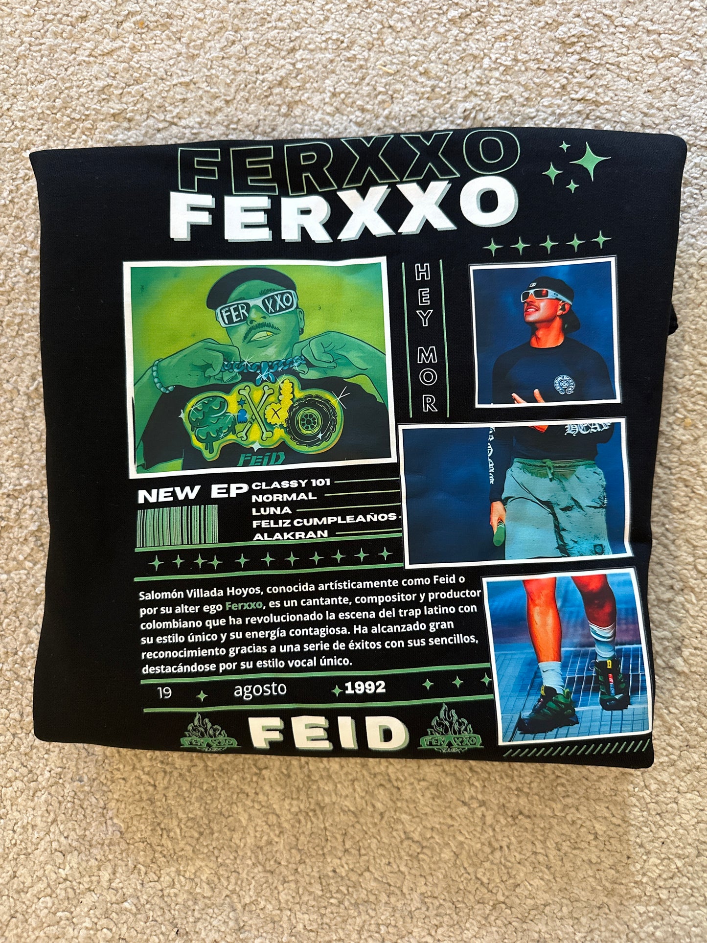 FERXXO TALLA L SUDADERA NEGRA BÁSICA OFERTA