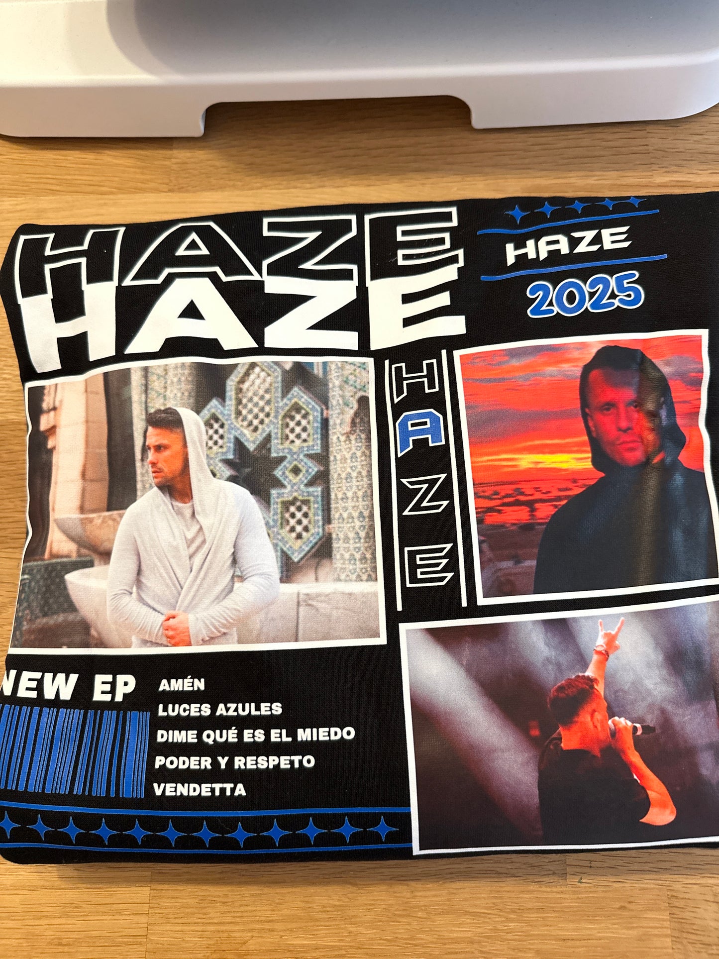 HAZE TALLA M SUDADERA NEGRA BÁSICA OFERTA