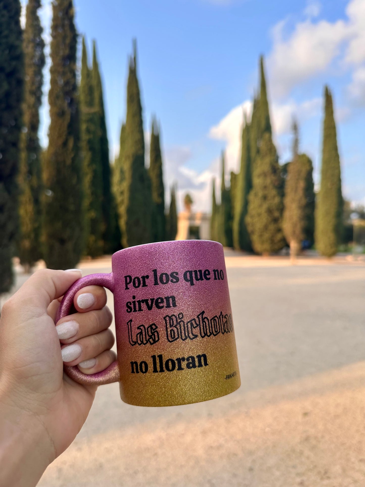 TAZAS DEGRADADO DE PURPURINA EDICIÓN KAROL G🌈☀️ escoge tu frase de la bichota favorita