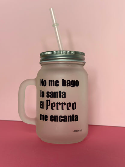 JARRA DE VIDRIO ESMERILADO | escoge tu frase de reggaetón.