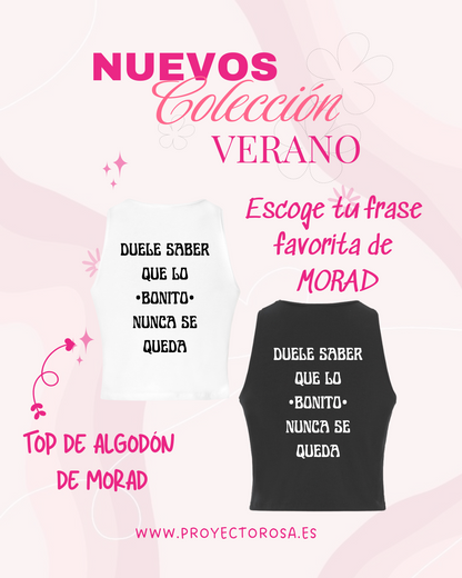 CROP TOP VERANO DE MORAD | Escoge tu frase favorita O FOTO de MORAD