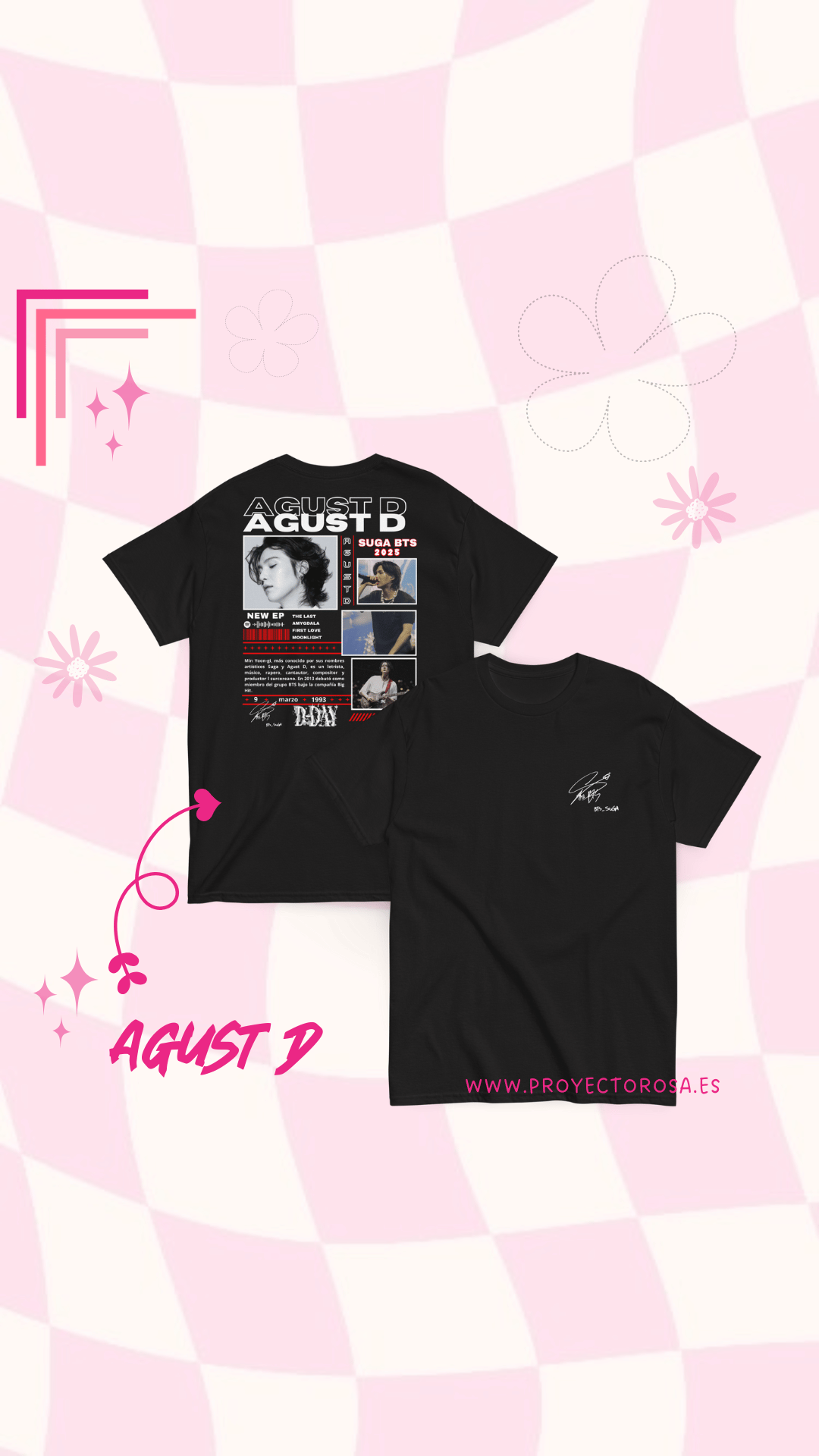 AGUST D SUGA BTS | escoge entre camiseta ó sudadera