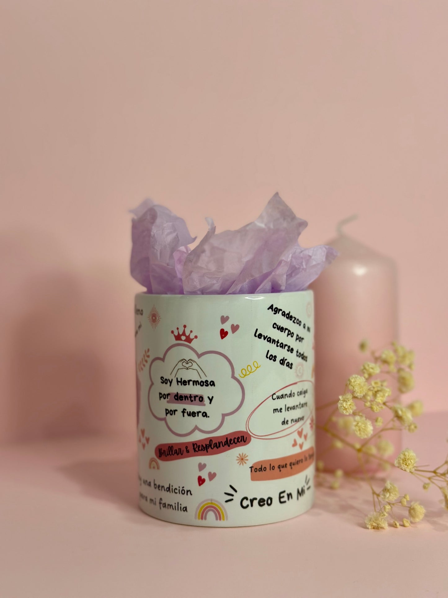 TAZA CON FRASES DE EMPODERAMIENTO | Personaliza con la inicial de tu nombre.💖