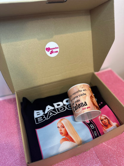 PACK DE REGALO  DE BAD GYAL (CAMISETA + TAZA)