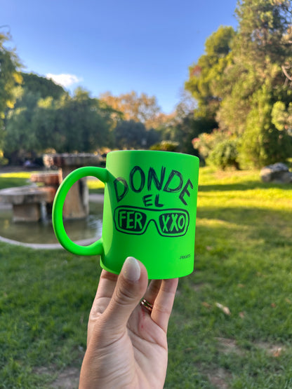 TAZA DE NEÓN DEL FERXXO MOR | escoge la frase del ferxxo💚