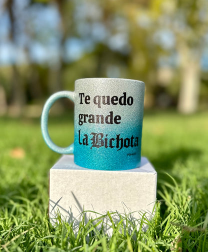 TAZAS DEGRADADO DE PURPURINA EDICIÓN KAROL G🌈☀️ escoge tu frase de la bichota favorita