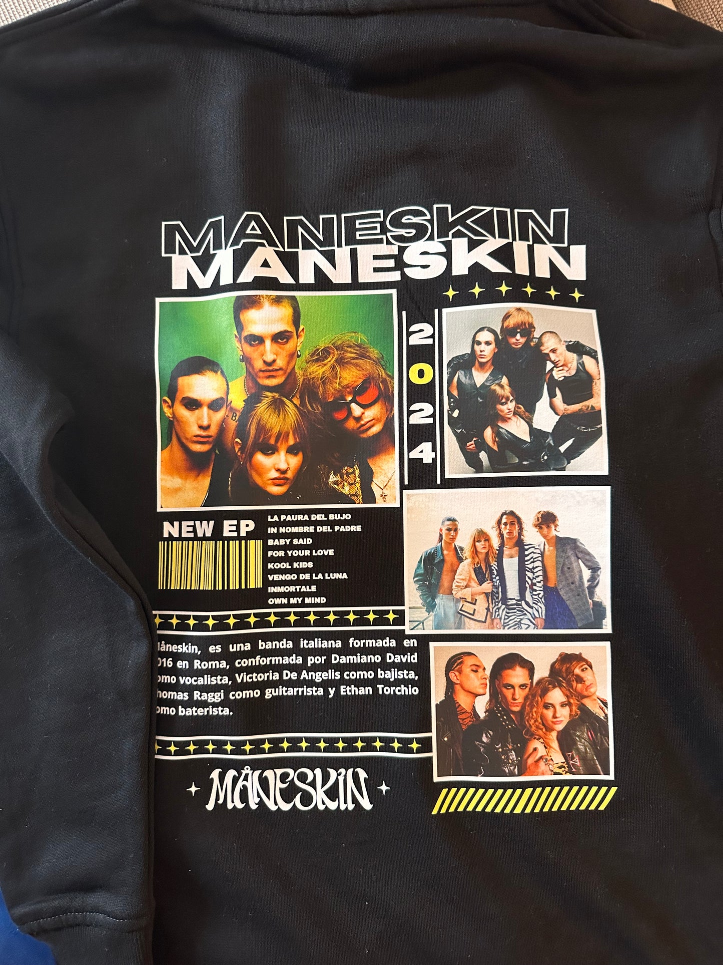 MANESKIN| escoge entre camiseta ó sudadera
