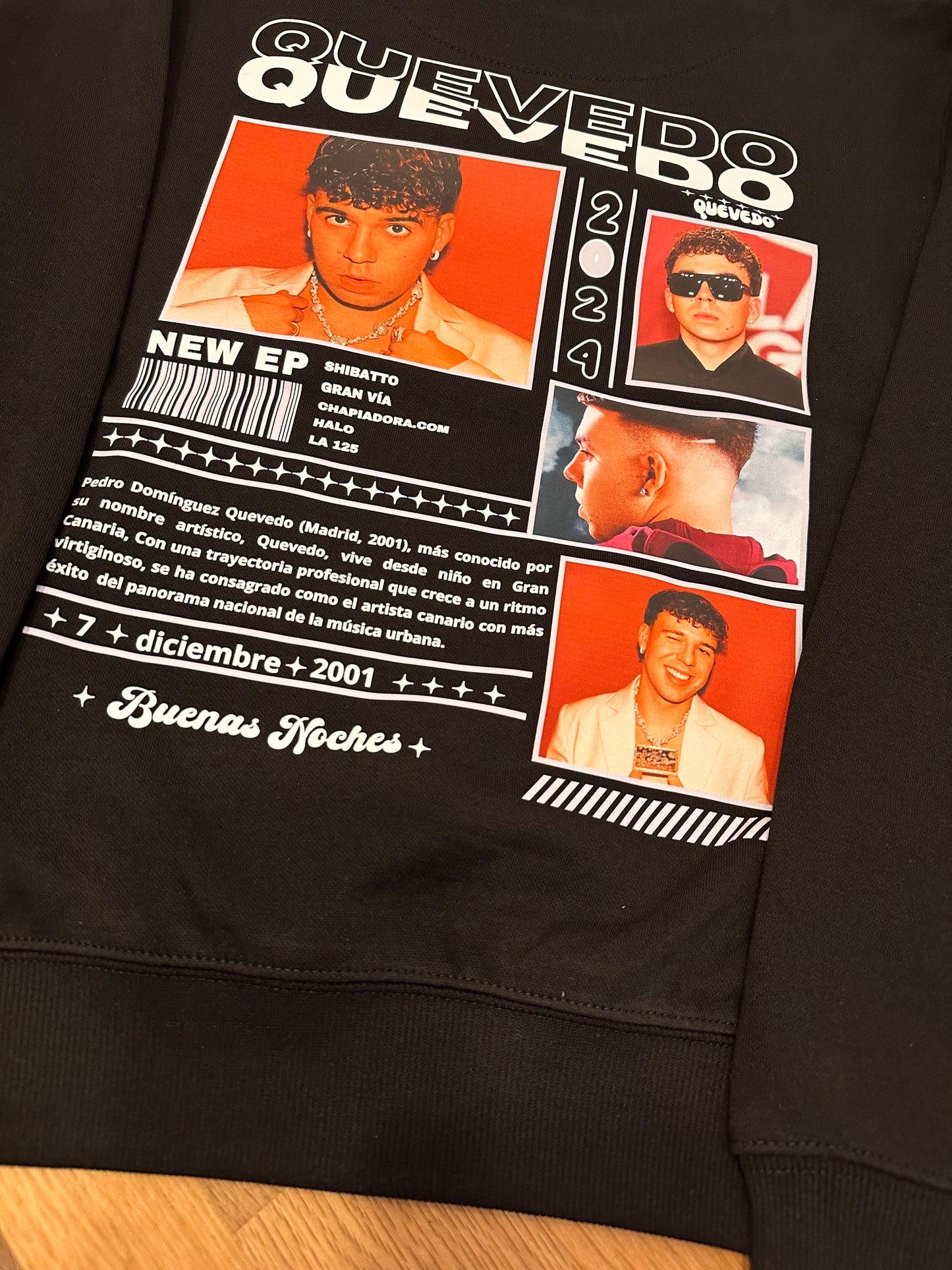 QUEVEDO| escoge entre camiseta ó sudadera