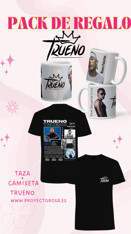 PACK DE REGALO  DE TRUENO (CAMISETA + TAZA)