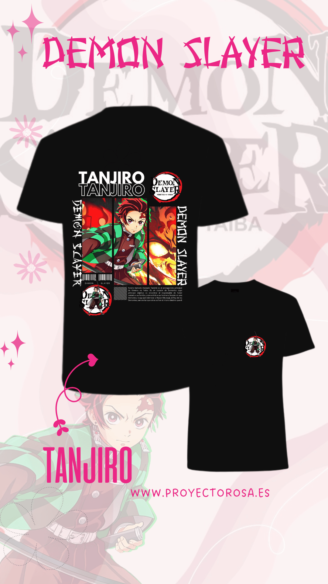 DEMON SLAYER "TANJIRO" | escoge entre camiseta ó sudadera