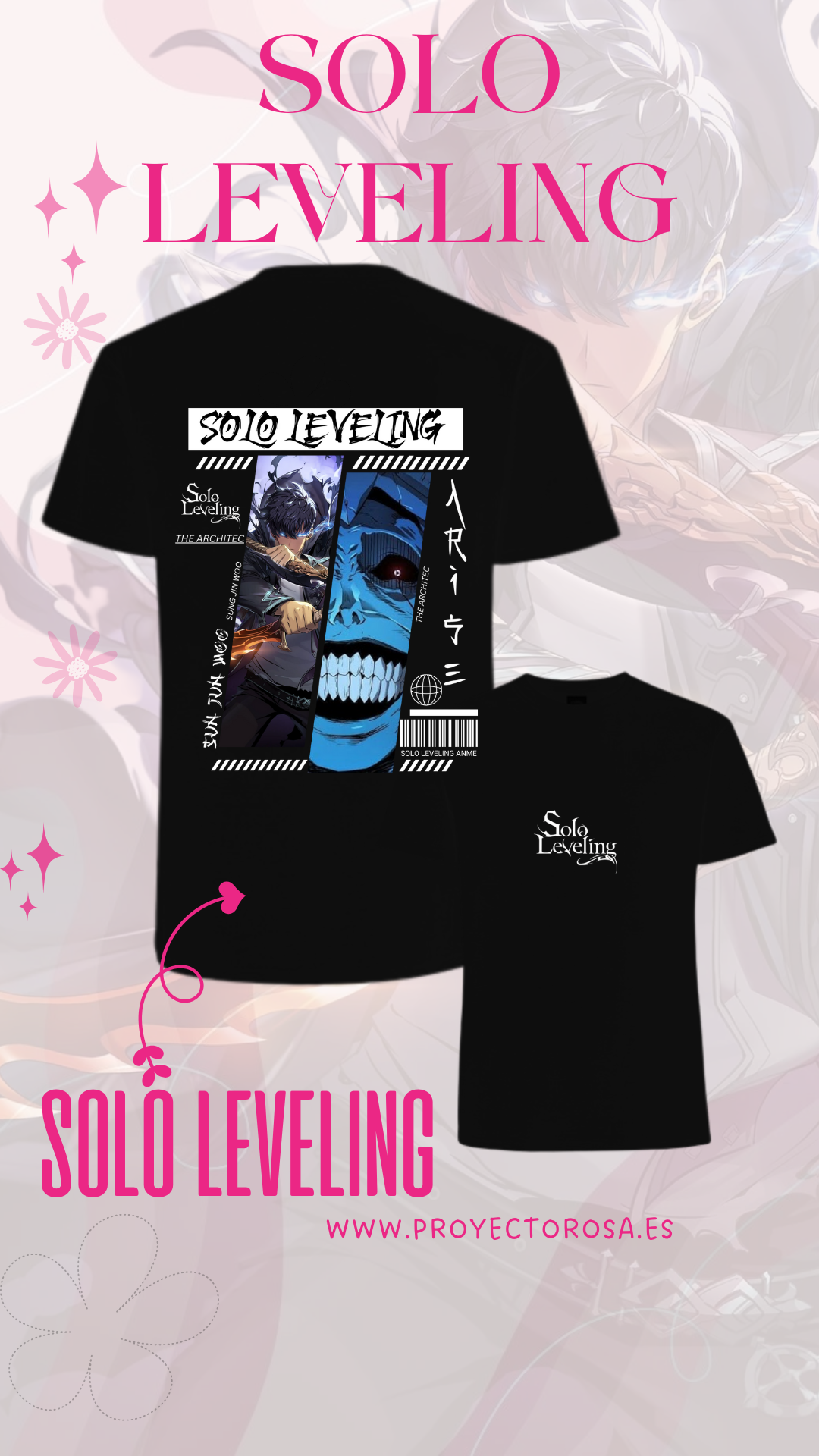 SOLO LEVELING | escoge entre camiseta ó sudadera