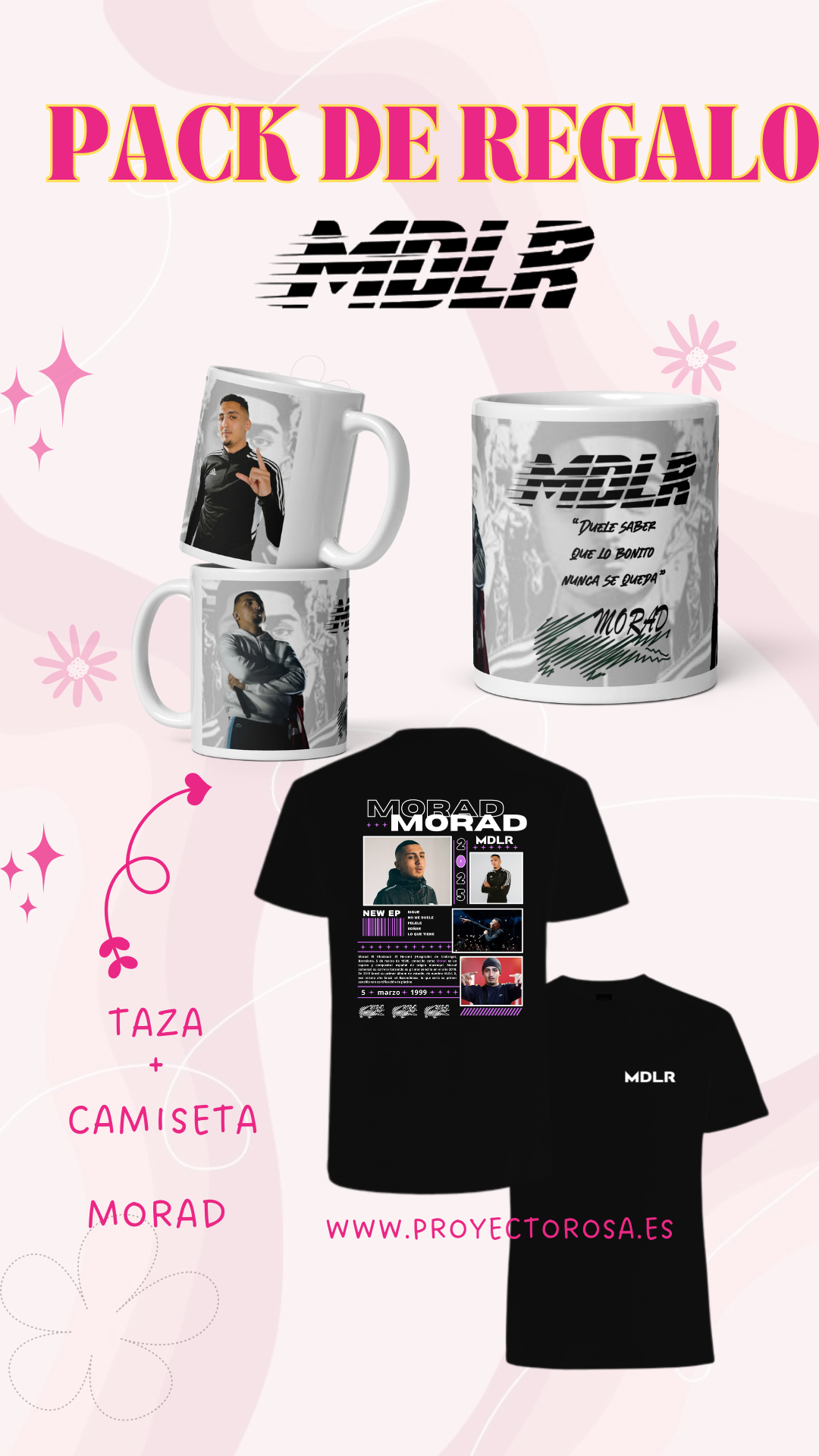 PACK DE REGALO  DE MORAD (CAMISETA + TAZA)