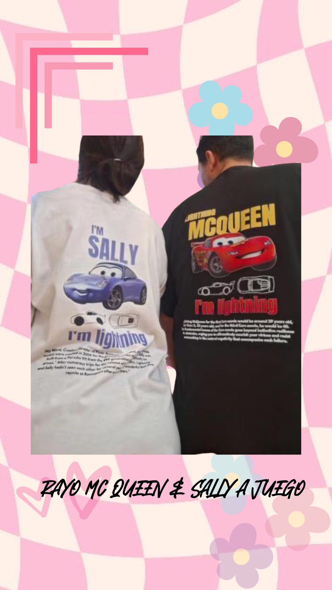 RAYO MC QUEEN & SALLY A JUEGO  | escoge entre camiseta ó sudadera