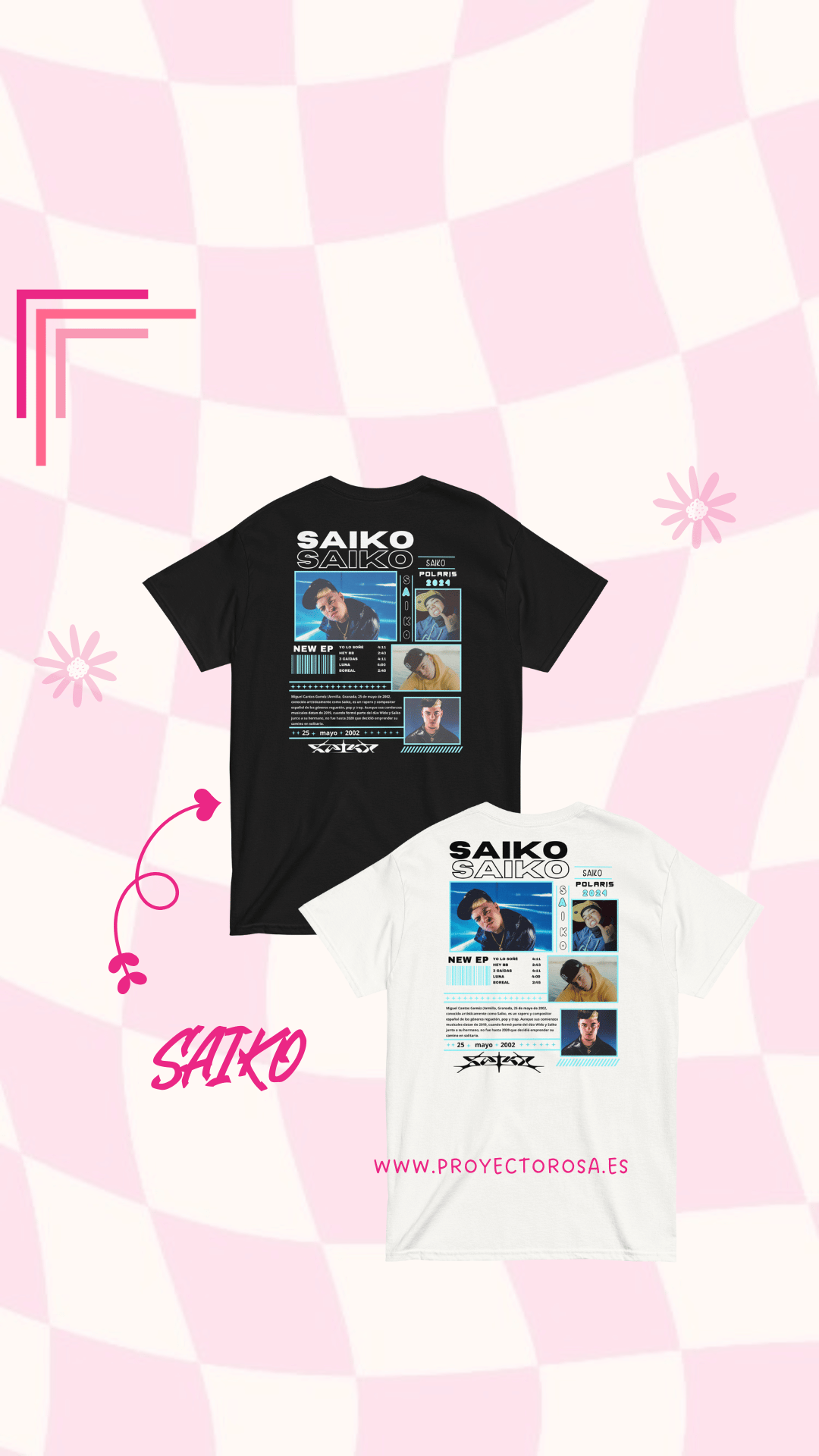 SAIKO| escoge entre camiseta ó sudadera