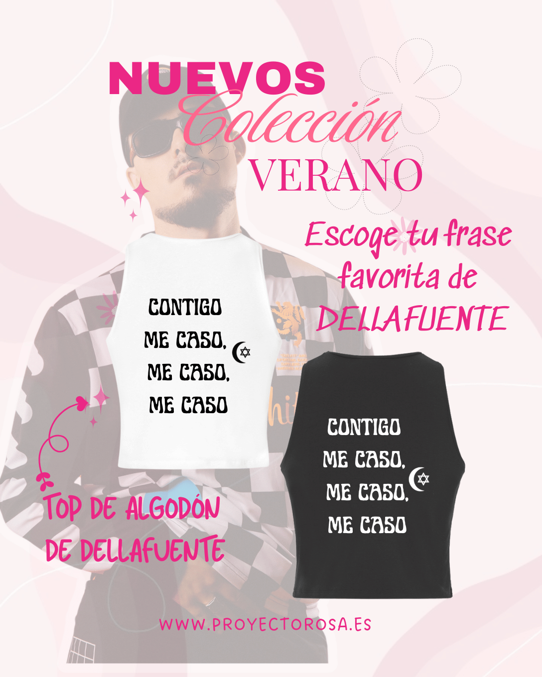 CROP TOP VERANO DE DELLAFUENTE | Escoge tu frase favorita de Dellafuente