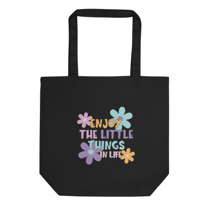 TOTE BAGS PERSONALIZADA "ENJOY THE LITTLE THINGS IN LIFE" | Escoge el color.