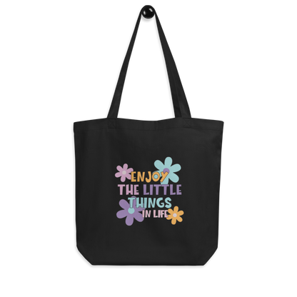 TOTE BAGS PERSONALIZADA "ENJOY THE LITTLE THINGS IN LIFE" | Escoge el color.