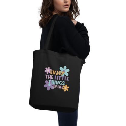 TOTE BAGS PERSONALIZADA "ENJOY THE LITTLE THINGS IN LIFE" | Escoge el color.
