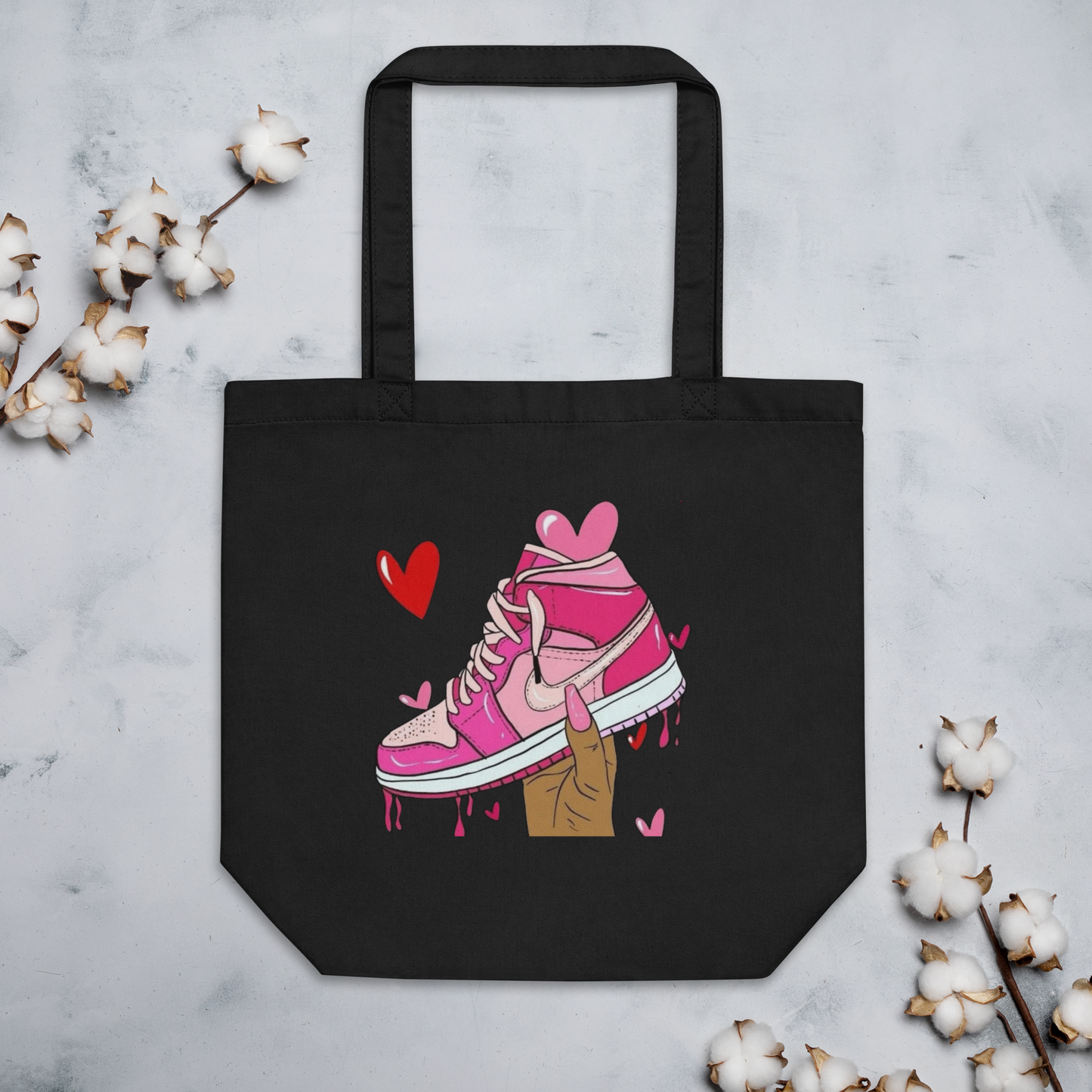TOTE BAGS PERSONALIZADA "ZAPATILLA NIKE ROSA" | Escoge el color.