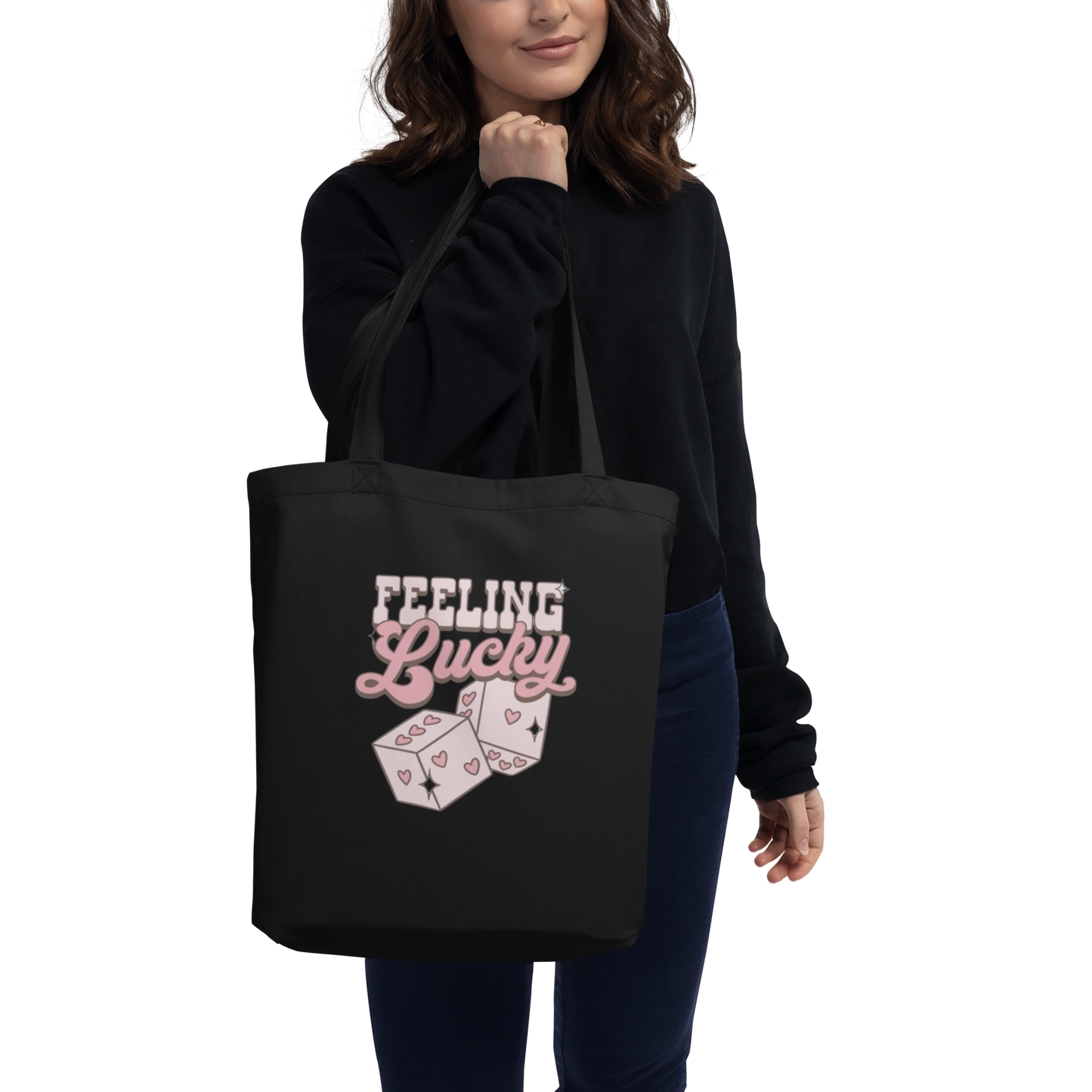 TOTE BAGS PERSONALIZADA "FELLING LUCKY" | Escoge el color.