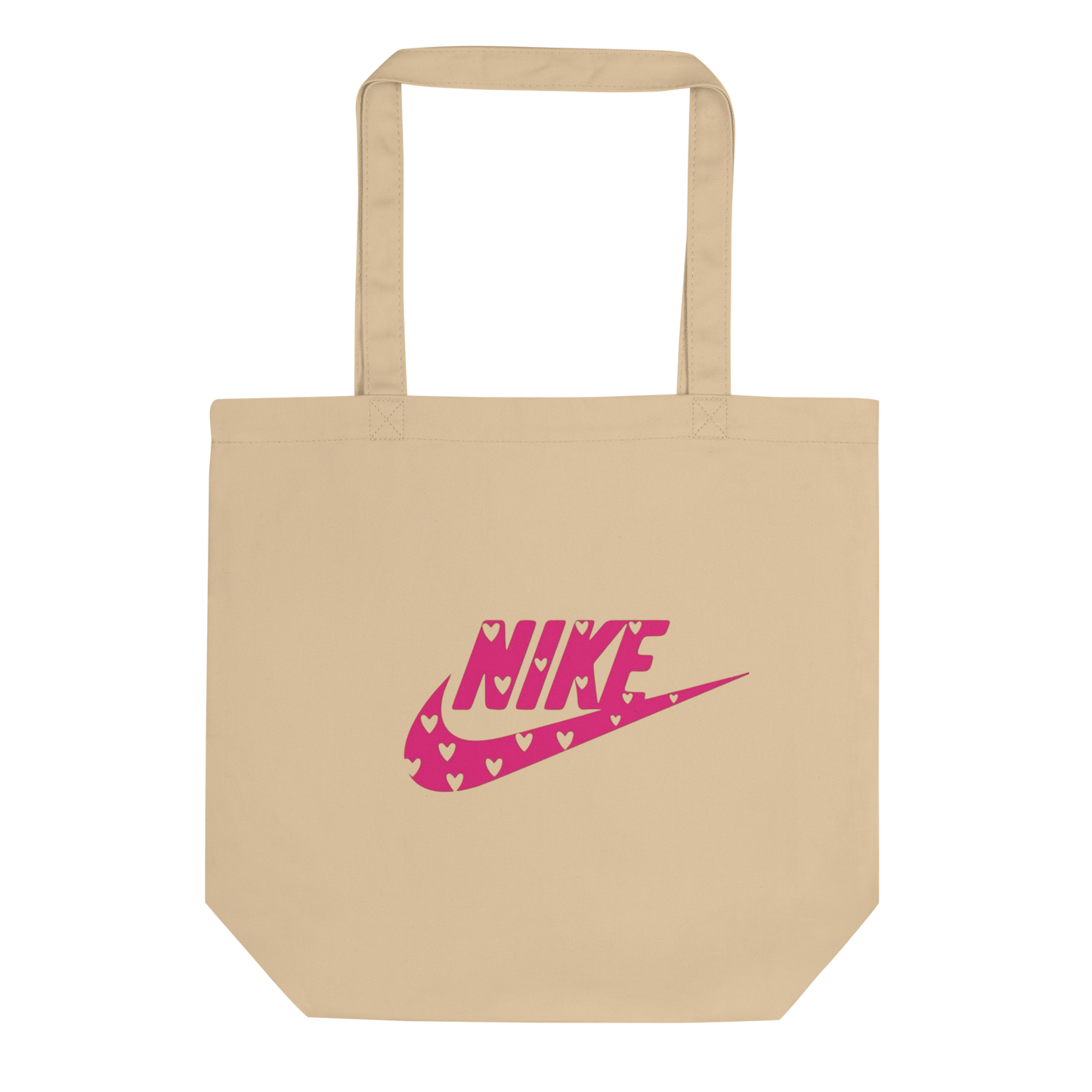 TOTE BAGS PERSONALIZADA "NIKE ROSA CORAZÓN" | Escoge el color.