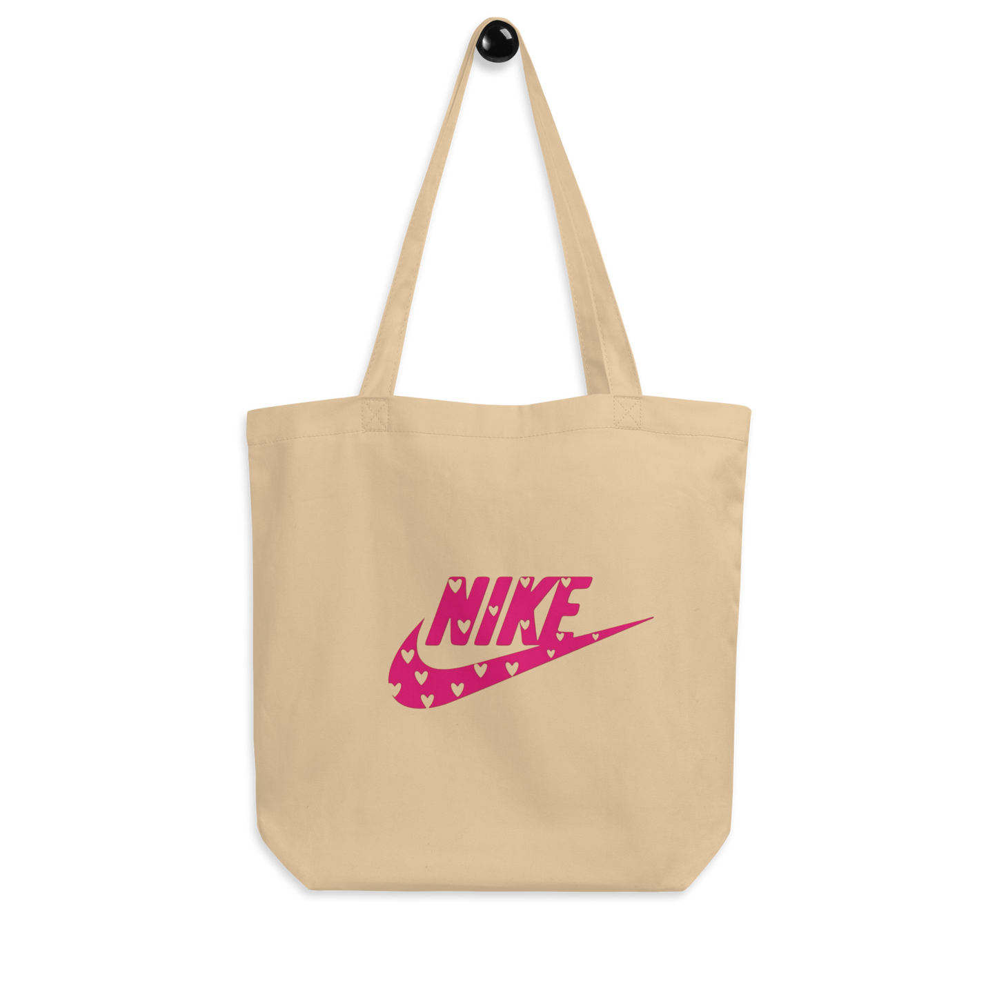 TOTE BAGS PERSONALIZADA "NIKE ROSA CORAZÓN" | Escoge el color.