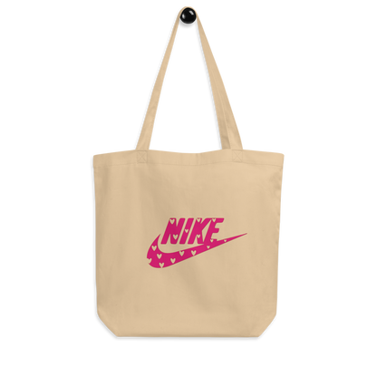TOTE BAGS PERSONALIZADA "NIKE ROSA CORAZÓN" | Escoge el color.