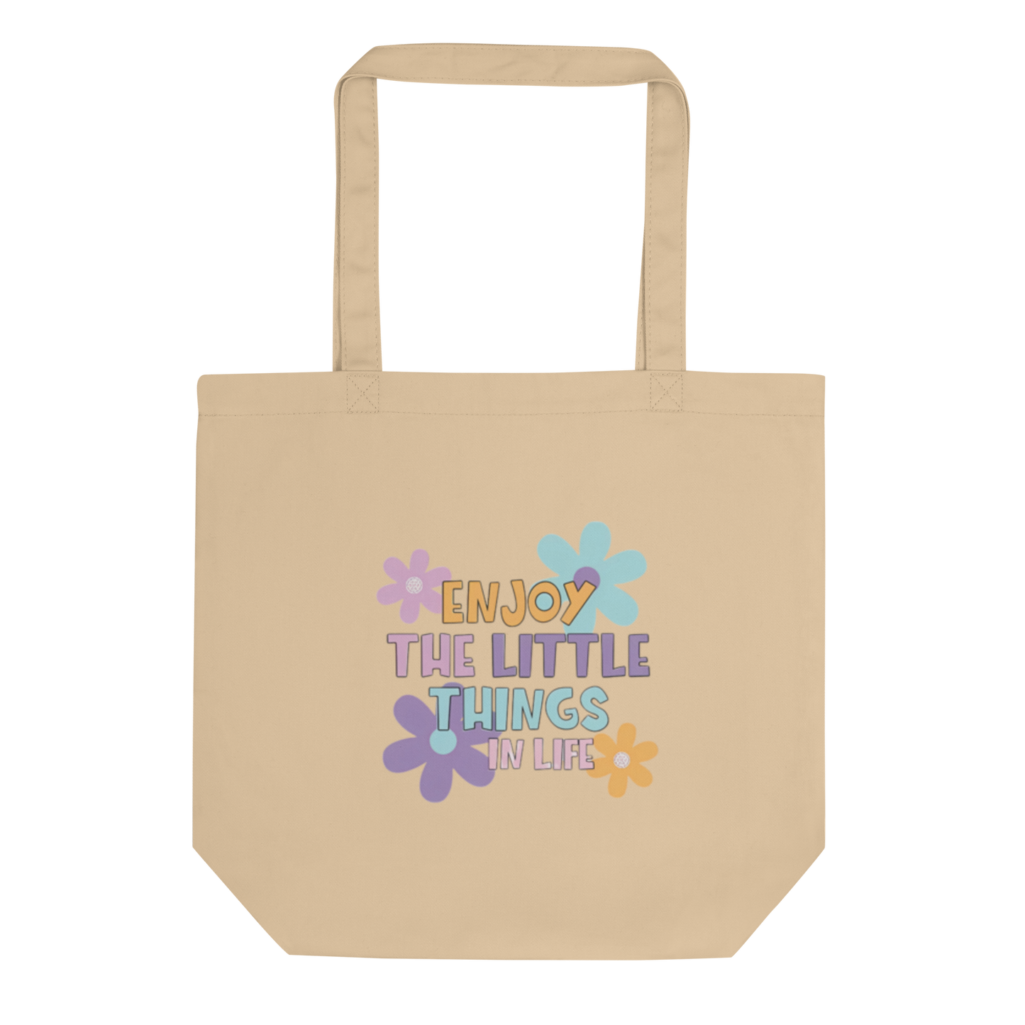 TOTE BAGS PERSONALIZADA "ENJOY THE LITTLE THINGS IN LIFE" | Escoge el color.
