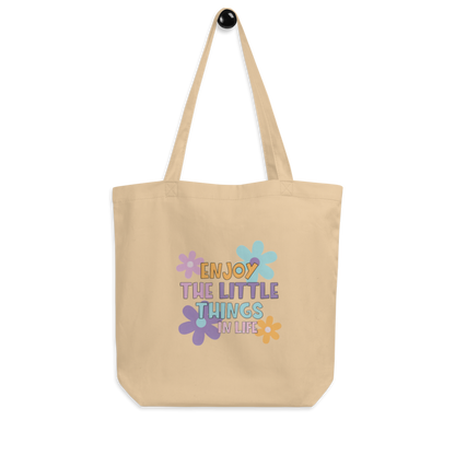 TOTE BAGS PERSONALIZADA "ENJOY THE LITTLE THINGS IN LIFE" | Escoge el color.