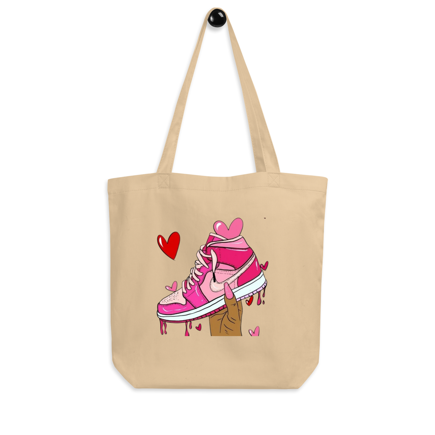 TOTE BAGS PERSONALIZADA "ZAPATILLA NIKE ROSA" | Escoge el color.