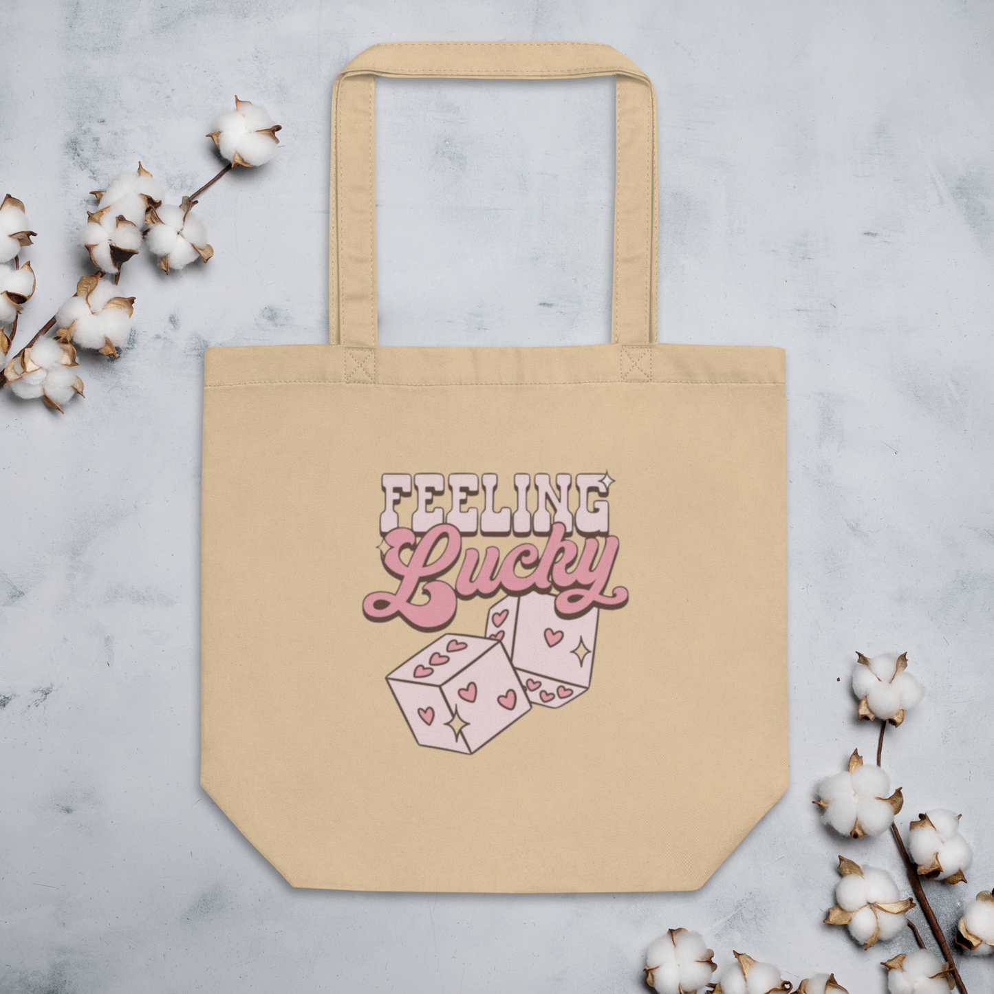 TOTE BAGS PERSONALIZADA "FELLING LUCKY" | Escoge el color.