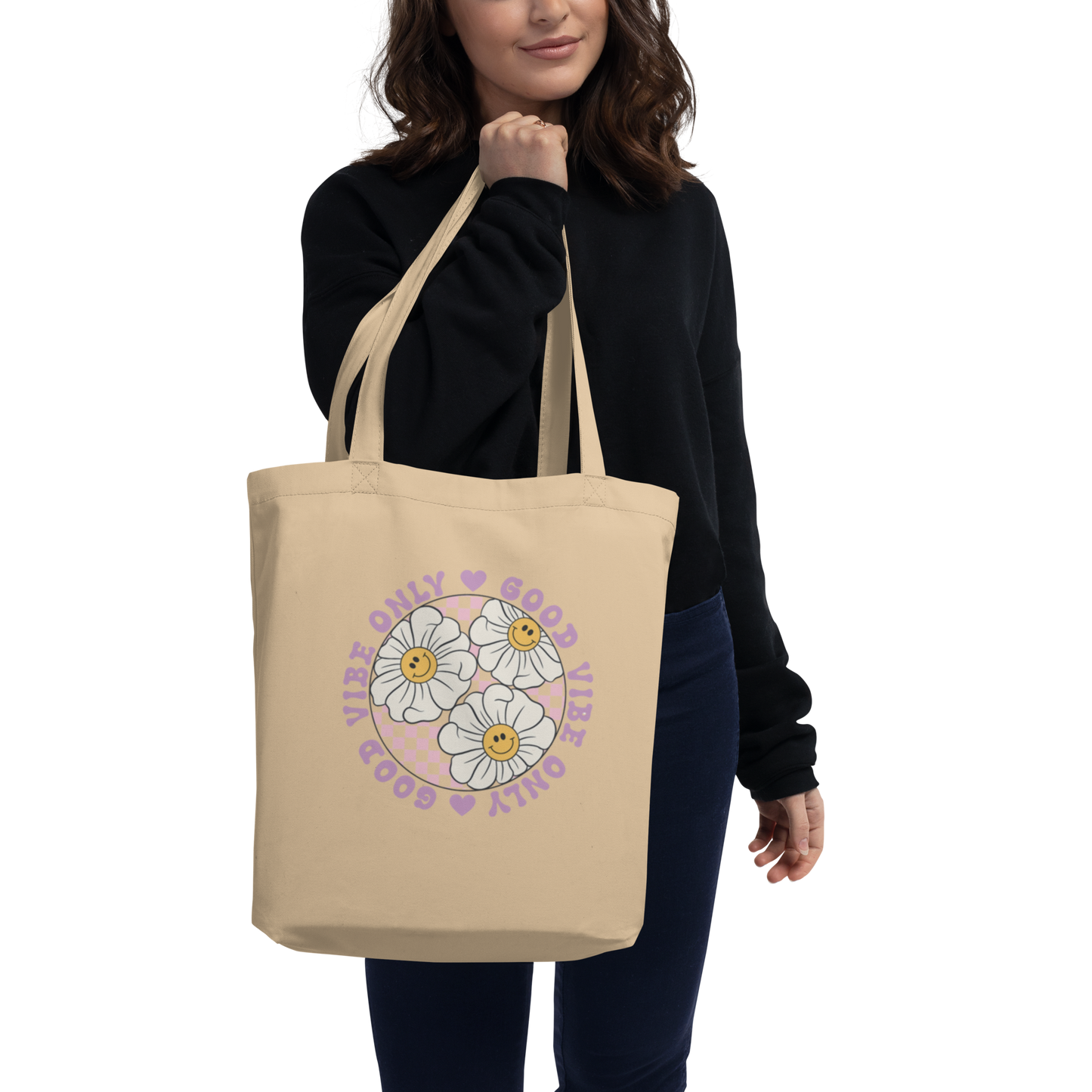 TOTE BAGS PERSONALIZADA "ONLY GOOD VIBES"