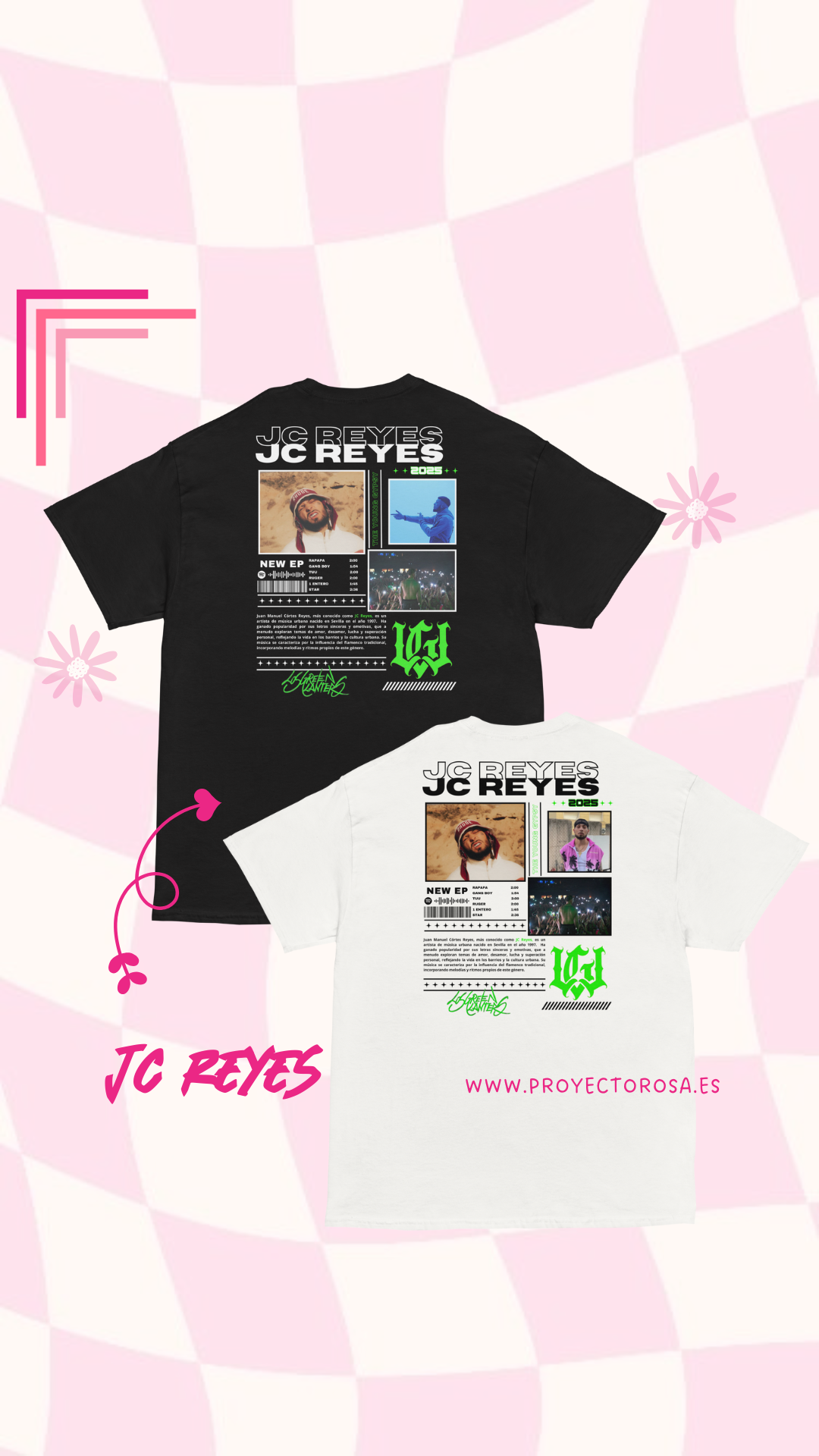 JC REYES 2025  | escoge entre camiseta ó sudadera