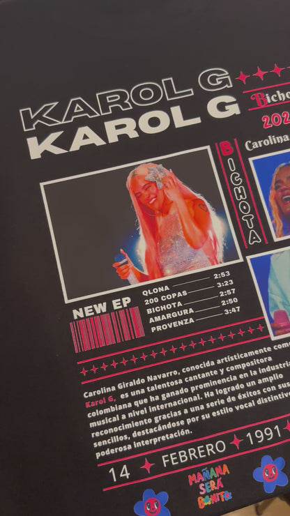 KAROL G | escoge entre camiseta ó sudadera