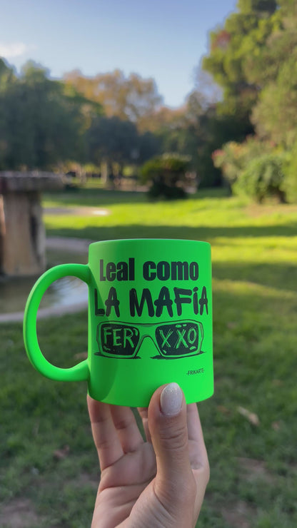 TAZA DE NEÓN DEL FERXXO MOR | escoge la frase del ferxxo💚