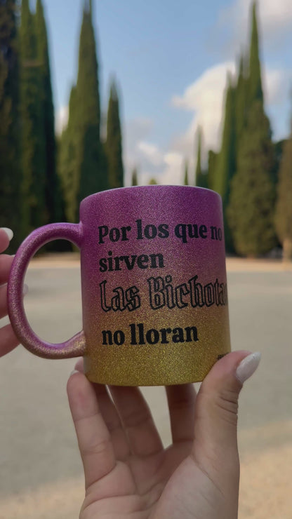 TAZAS DEGRADADO DE PURPURINA EDICIÓN KAROL G🌈☀️ escoge tu frase de la bichota favorita
