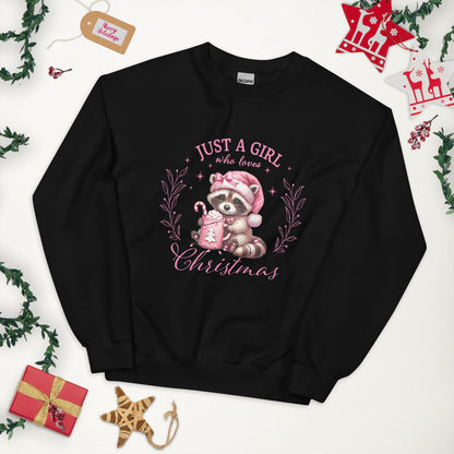 SUDADERA BÁSICA I JUST A GIRL WHO LOVES CRHISTMAS 💖 | escoge el color de tu sudadera