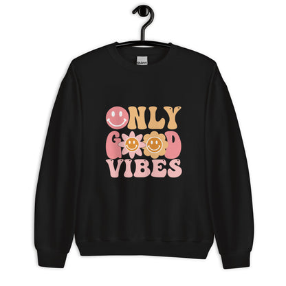 SUDADERA BÁSICA GOOD VIBES ONLY💖 | escoge el color de tu sudadera