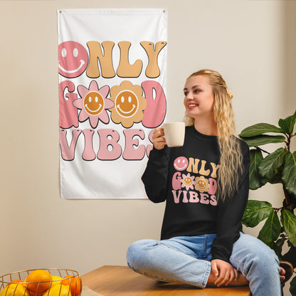 SUDADERA BÁSICA GOOD VIBES ONLY💖 | escoge el color de tu sudadera