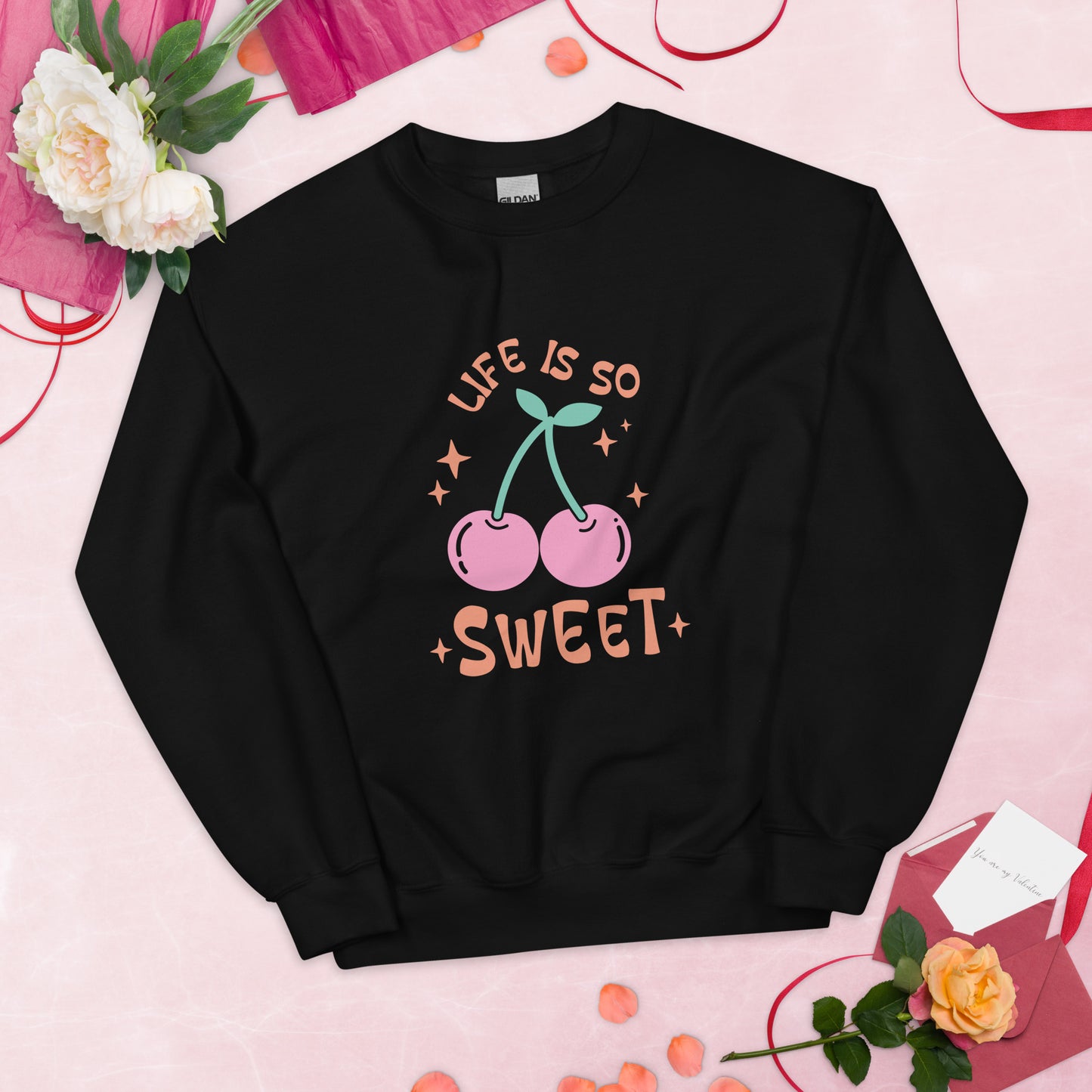 SUDADERA BÁSICA LIFE IS SO SWEET💖 | escoge el color de tu sudadera