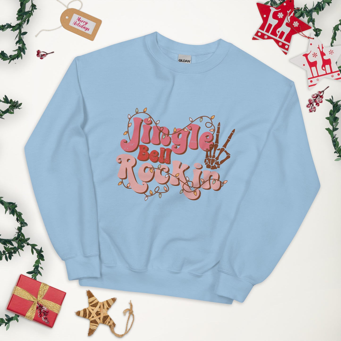 SUDADERA BÁSICA JINGLE BELL ROCK IN💖 | escoge el color de tu sudadera.