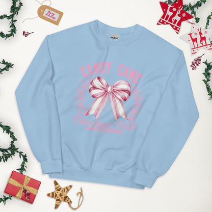 SUDADERA BÁSICA CANDY CANE CHRISTMAS 💖 | escoge el color de tu sudadera