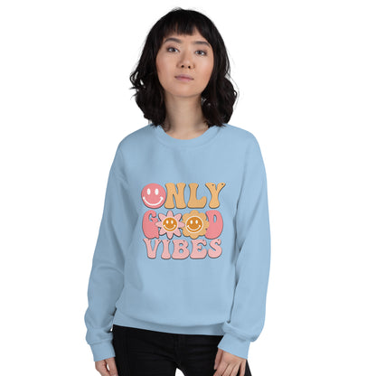 SUDADERA BÁSICA GOOD VIBES ONLY💖 | escoge el color de tu sudadera