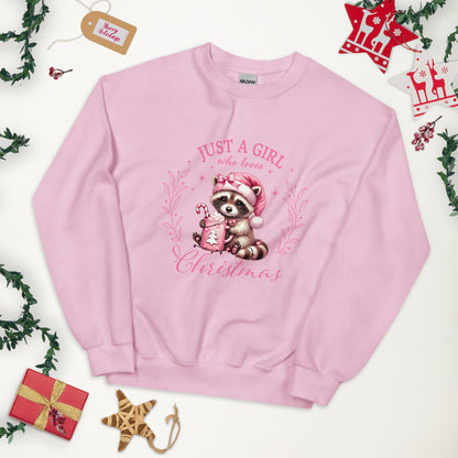 SUDADERA BÁSICA I JUST A GIRL WHO LOVES CRHISTMAS 💖 | escoge el color de tu sudadera