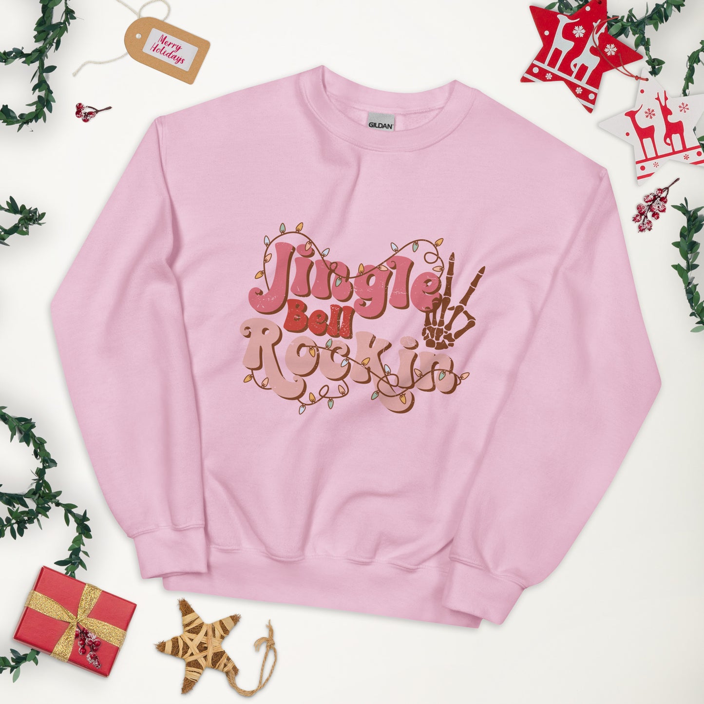 SUDADERA BÁSICA JINGLE BELL ROCK IN💖 | escoge el color de tu sudadera.