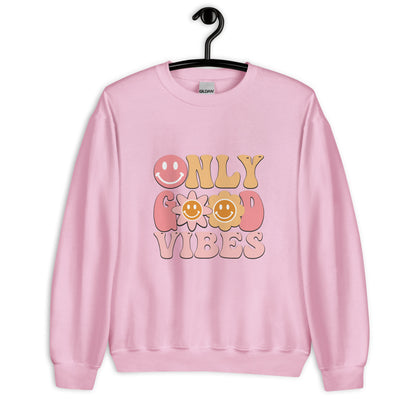 SUDADERA BÁSICA GOOD VIBES ONLY💖 | escoge el color de tu sudadera