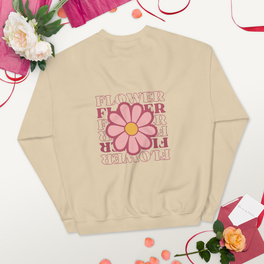 SUDADERA BÁSICA "FLOWERS"💖 | escoge el color
